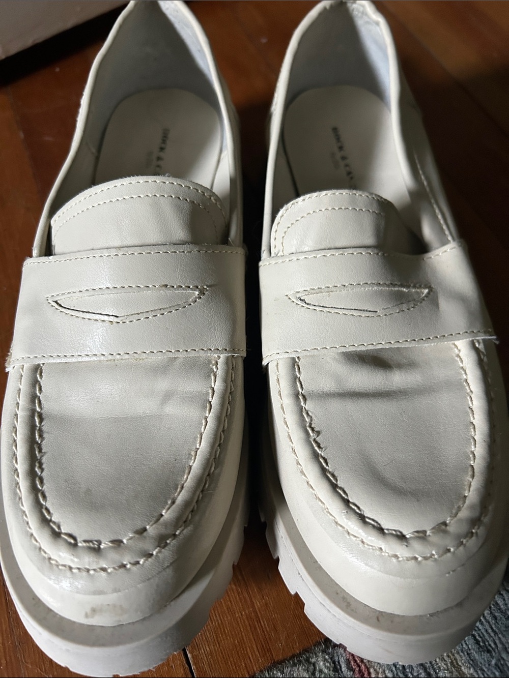 Rock & Candy cream Slip-On Loafers